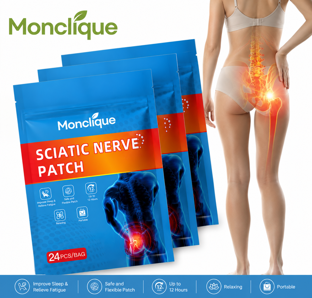 Monclique Sciatic Nerve Patch