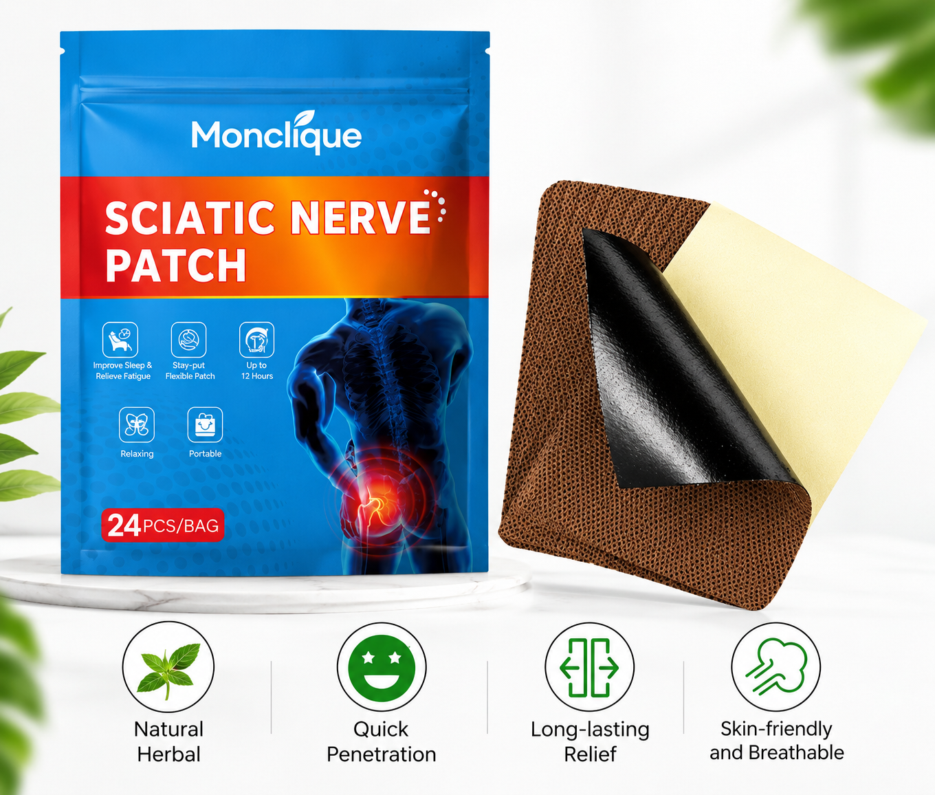 Monclique Sciatic Nerve Patch