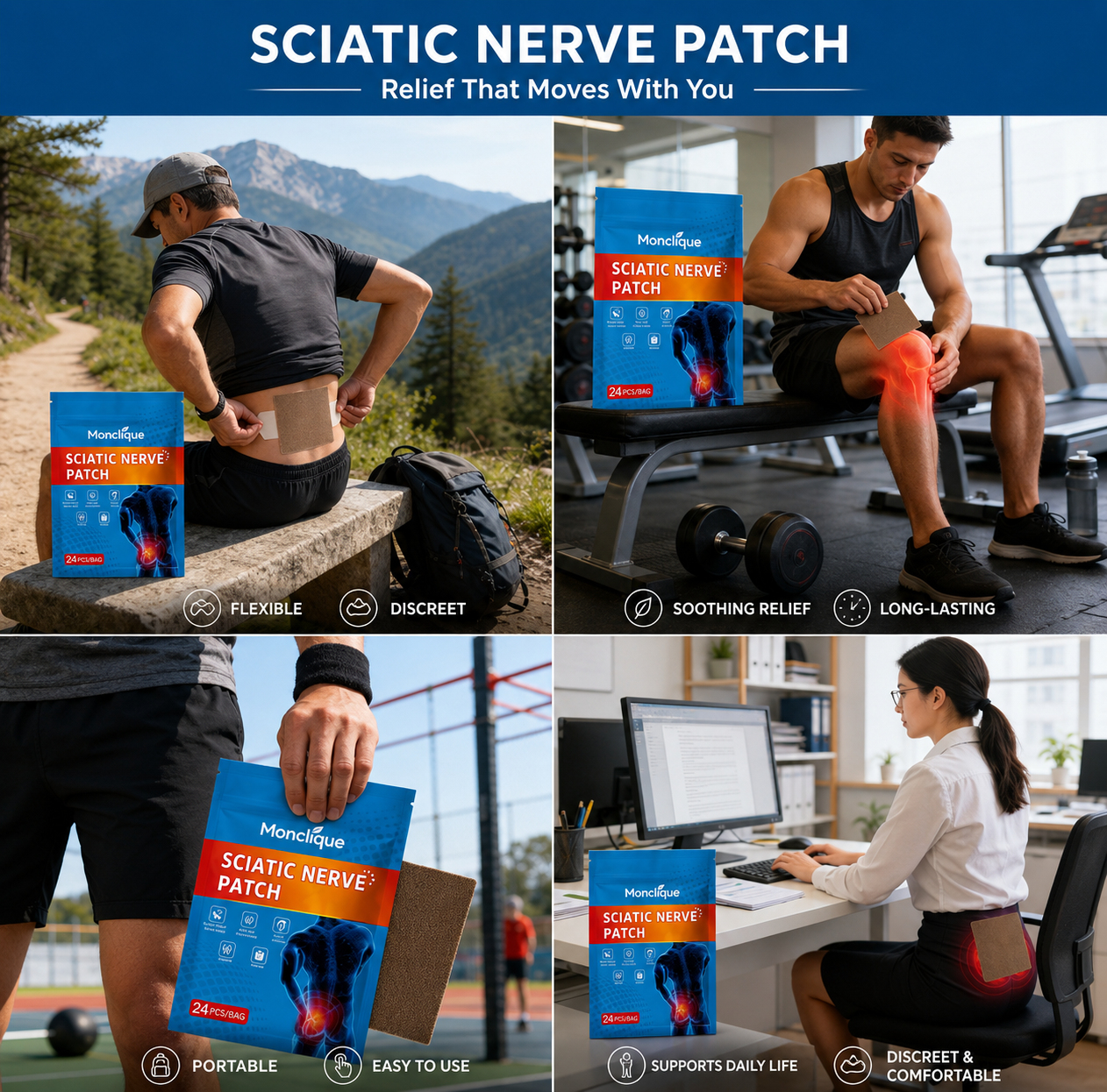 Monclique Sciatic Nerve Patch