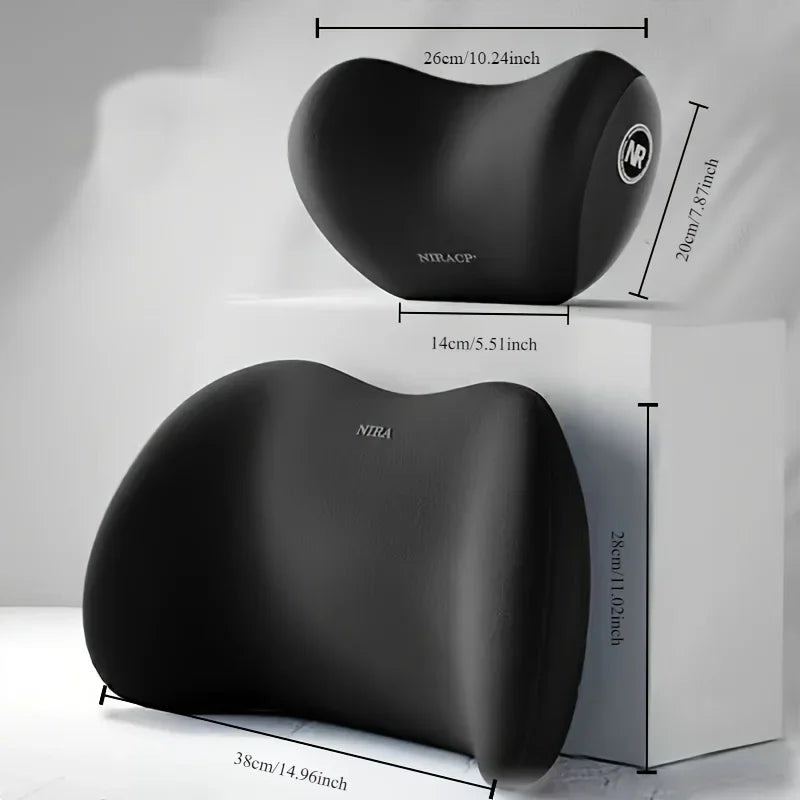 Nira Memory Foam Lumbar & Neck Support Set